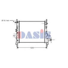 181330N AKS DASIS Радиатор, охлаждение двигателя