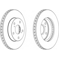 DDF806-1 FERODO Тормозной диск