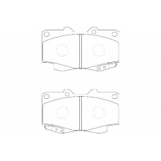 WBP21680A WAGNER LOCKHEED Комплект тормозных колодок, дисковый тормоз