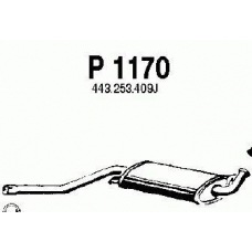 P1170 FENNO Средний глушитель выхлопных газов