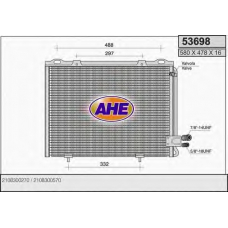 53698 AHE Конденсатор, кондиционер