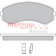 1170450 METZGER Комплект тормозных колодок, дисковый тормоз