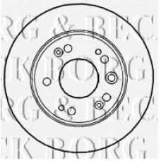 BBD4590 BORG & BECK Тормозной диск