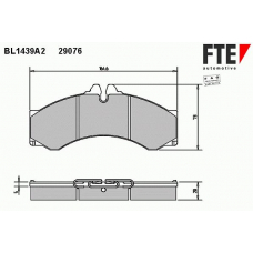 BL1439A2 FTE Колодки тормозные