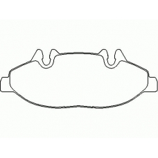 MDB2678 MINTEX Комплект тормозных колодок, дисковый тормоз