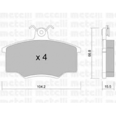 22-0024-1 METELLI Комплект тормозных колодок, дисковый тормоз