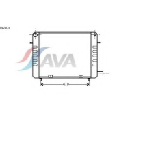 OL2103 AVA Радиатор, охлаждение двигателя