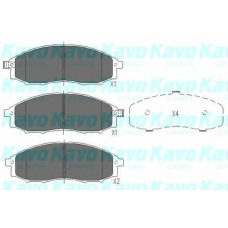 KBP-6518 KAVO PARTS Комплект тормозных колодок, дисковый тормоз