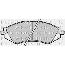 BBP2171 BORG & BECK Комплект тормозных колодок, дисковый тормоз