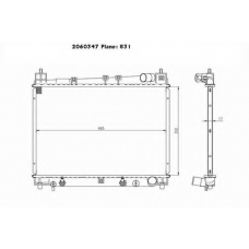 2060347 ORDONEZ Радиатор, охлаждение двигателя