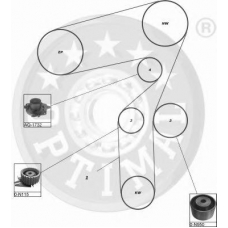 SK-1112 OPTIMAL Комплект ремня грм