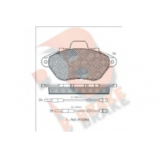 RB0786 R BRAKE Комплект тормозных колодок, дисковый тормоз