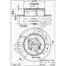 08.9179.10 BREMBO Тормозной диск