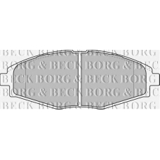 BBP1649 BORG & BECK Комплект тормозных колодок, дисковый тормоз