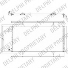 TSP0225637 DELPHI Конденсатор, кондиционер