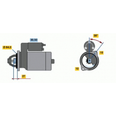 0 001 106 403 BOSCH Стартер