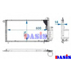 332090N AKS DASIS Конденсатор, кондиционер