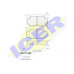 180417 ICER Комплект тормозных колодок, дисковый тормоз