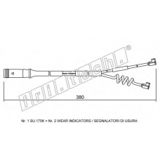 SU.175K fri.tech. Сигнализатор, износ тормозных колодок