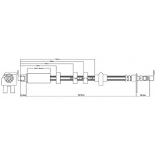 VBH808 MOTAQUIP Тормозной шланг