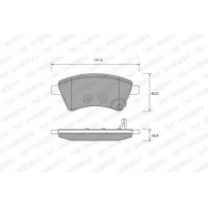 151-2694 WEEN Комплект тормозных колодок, дисковый тормоз