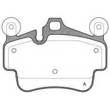 BPA0773.20 OPEN PARTS Комплект тормозных колодок, дисковый тормоз