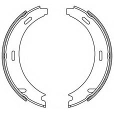 BSA2040.00 OPEN PARTS Комплект тормозных колодок