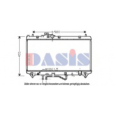 210194N AKS DASIS Радиатор, охлаждение двигателя