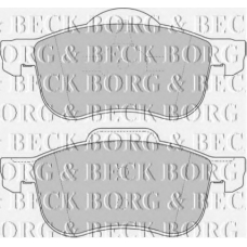 BBP1695 BORG & BECK Комплект тормозных колодок, дисковый тормоз