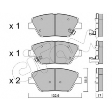 822-945-0 CIFAM Комплект тормозных колодок, дисковый тормоз