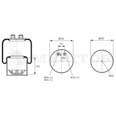 MLF8109 MERITOR Кожух пневматической рессоры