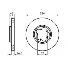 0 986 478 303 BOSCH Тормозной диск