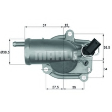 TH 9 87 MAHLE Термостат, охлаждающая жидкость