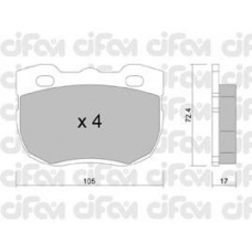 822-177-1 CIFAM Комплект тормозных колодок, дисковый тормоз