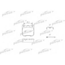 PBP1117 PATRON Комплект тормозных колодок, дисковый тормоз
