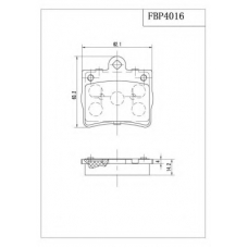 FBP4016 FI.BA Комплект тормозных колодок, дисковый тормоз