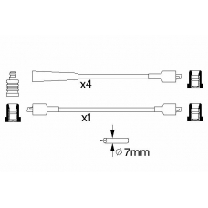 0 986 356 816 BOSCH Комплект проводов зажигания