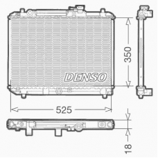 DRM47001 DENSO Радиатор, охлаждение двигателя