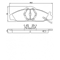 0 986 424 551 BOSCH Комплект тормозных колодок, дисковый тормоз