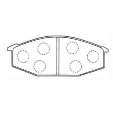 PN-1052 JNBK Колодки тормозные