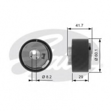 T43055 GATES Натяжной ролик, ремень грм
