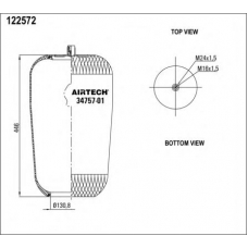 34757-01 P Airtech Кожух пневматической рессоры