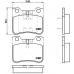 P 61 059 BREMBO Комплект тормозных колодок, дисковый тормоз