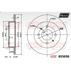 855058.0000 MAXTECH Тормозной диск