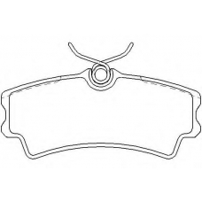 T1576 PAGID Комплект тормозных колодок, дисковый тормоз
