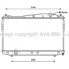DW2136 AVA Радиатор, охлаждение двигателя