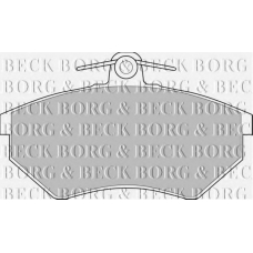 BBP1406 BORG & BECK Комплект тормозных колодок, дисковый тормоз