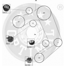 SK-1529 OPTIMAL Комплект ремня грм