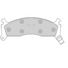 FD6605A NECTO Комплект тормозных колодок, дисковый тормоз