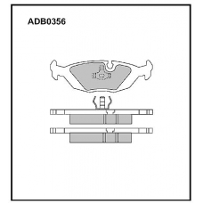 ADB0356 Allied Nippon Тормозные колодки